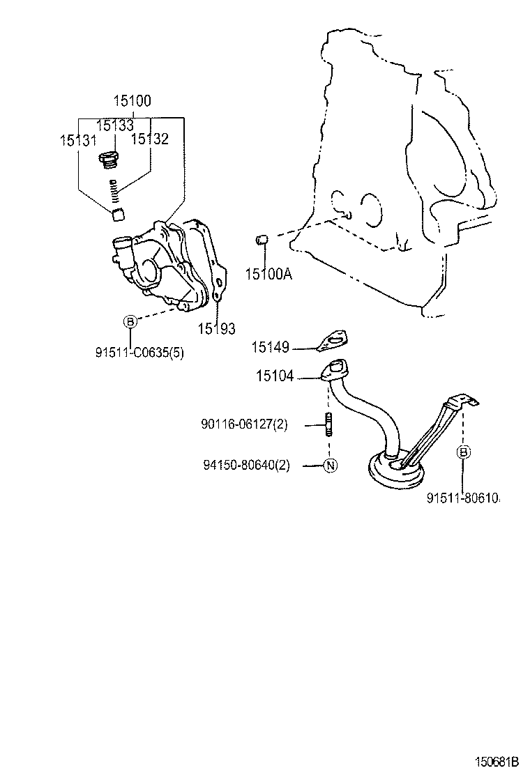 15100-0D040 PUMP ASSY, OIL product image