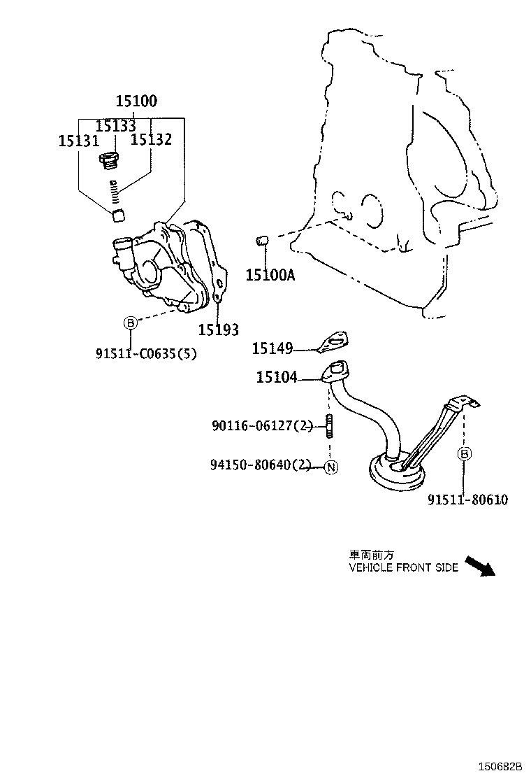 15100-0H040 PUMP ASSY, OIL product image
