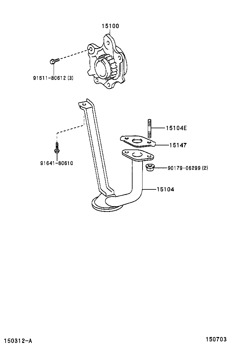 15147-0J010 GASKET, OIL STRAINER product image