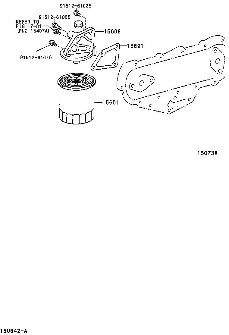 90033-01101 RING, O, NO.1(FOR OIL FILTER) product image