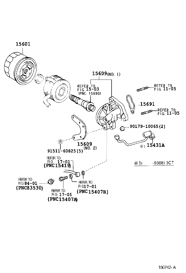 15692-64010 GASKET, OIL FILTER product image