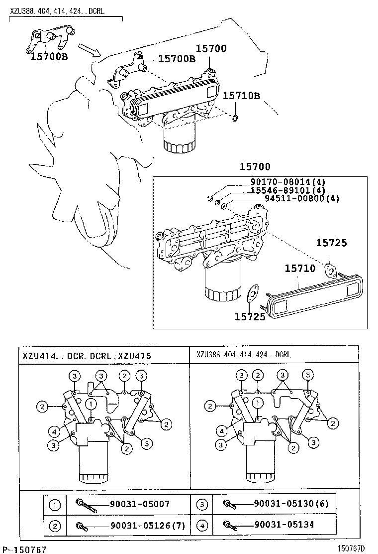 17138-78120 BRACKET(FOR OIL COOLER) product image
