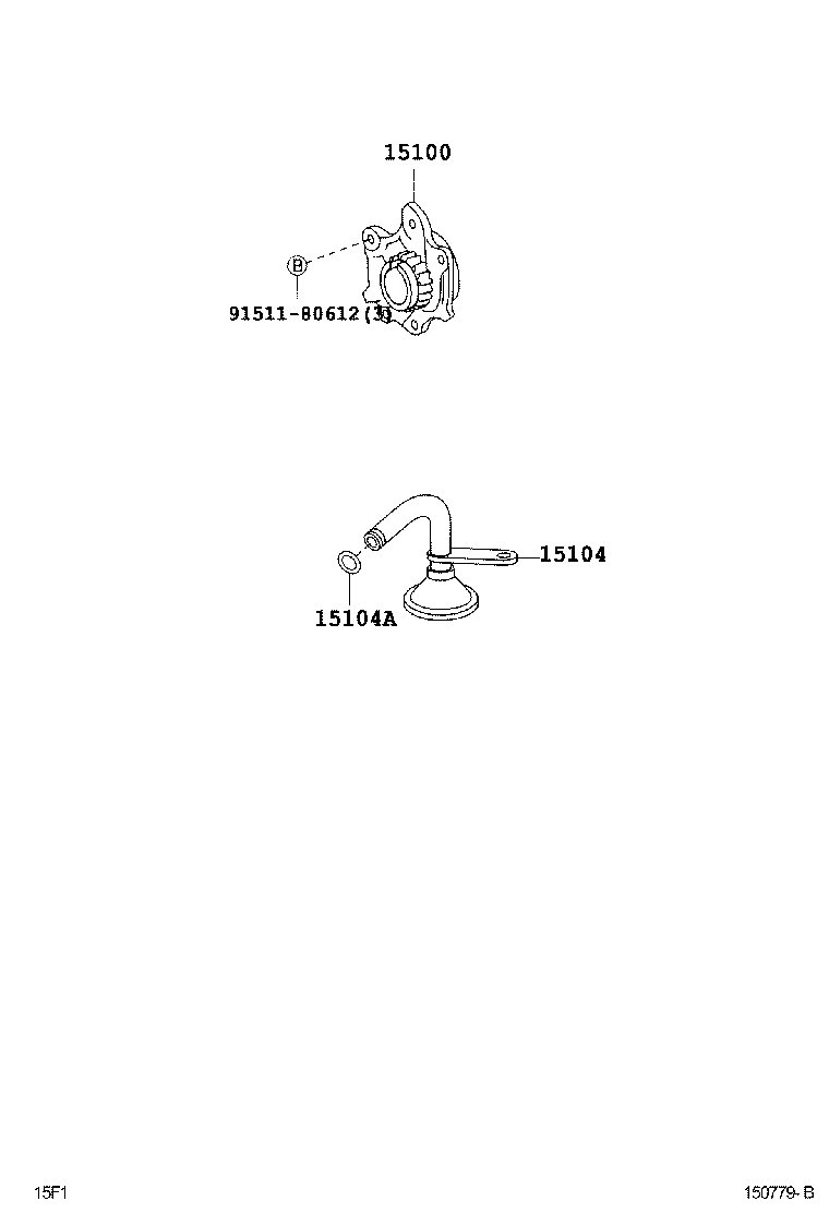 Toyota 15100-97401 PUMP ASSY, OIL