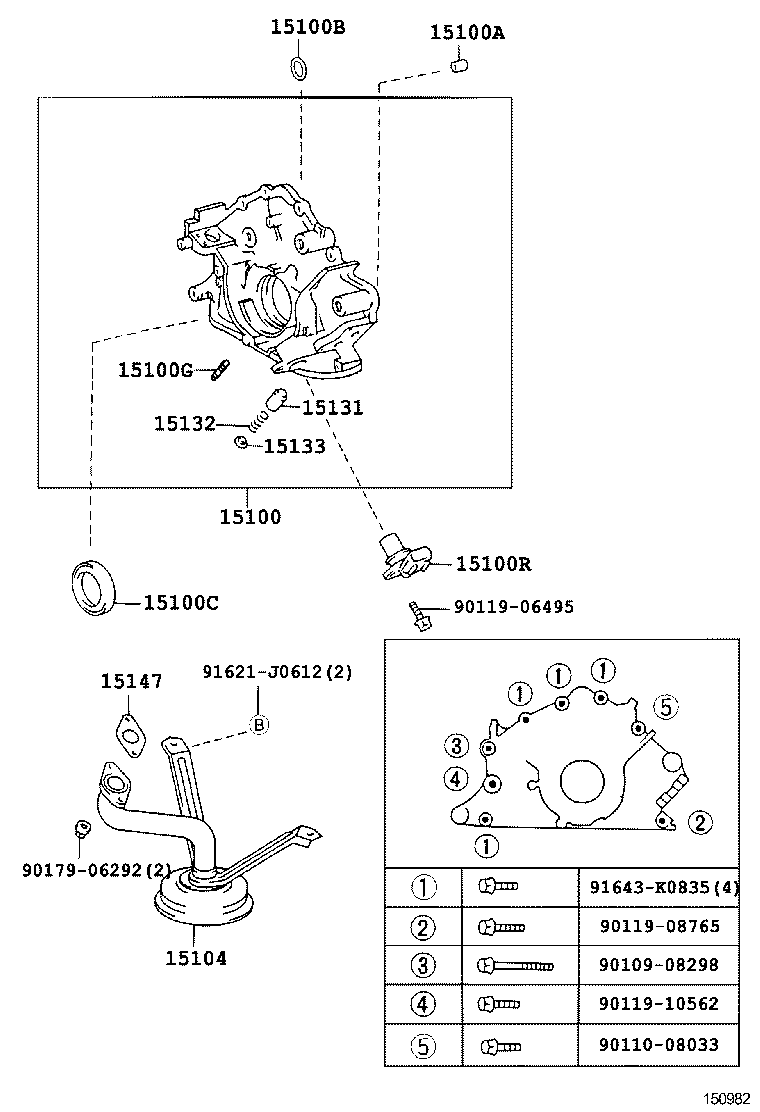 15100-50050 PUMP ASSY, OIL product image