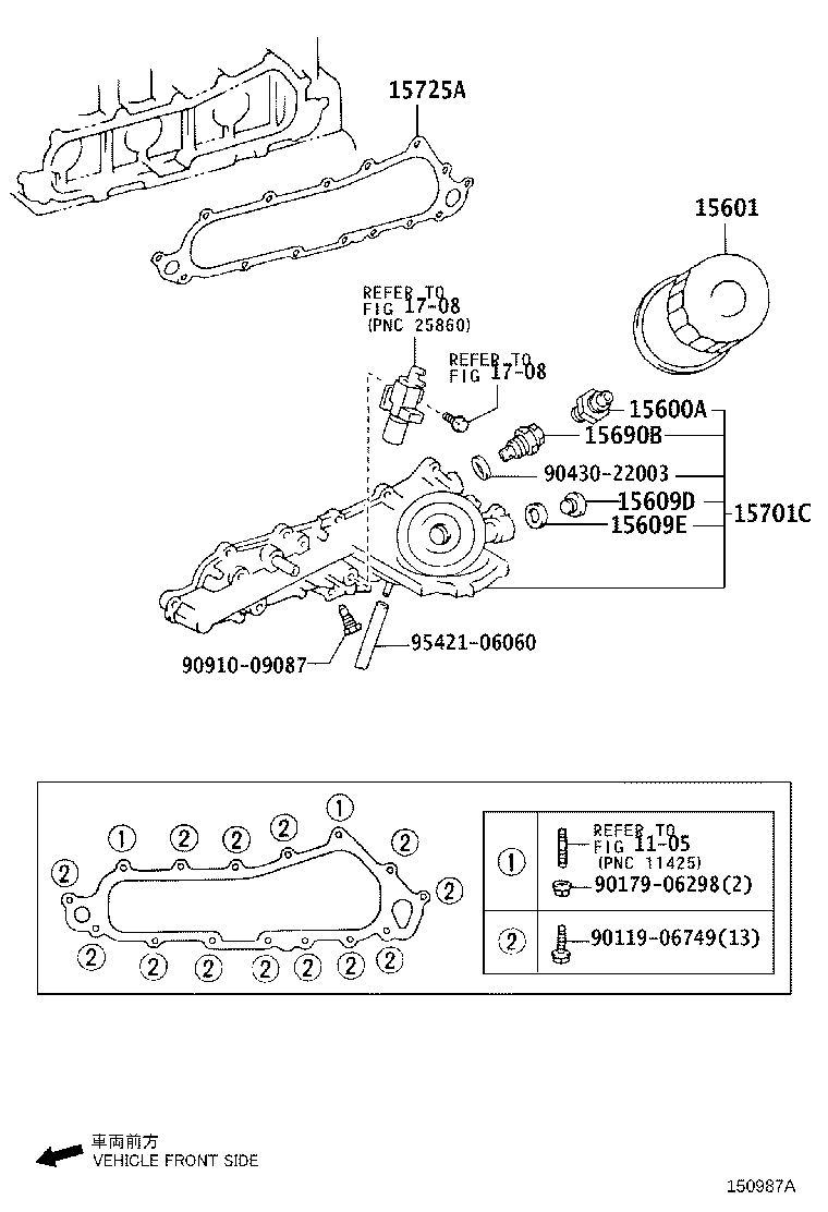 15609-75090 BRACKET SUB-ASSY, OIL FILTER product image