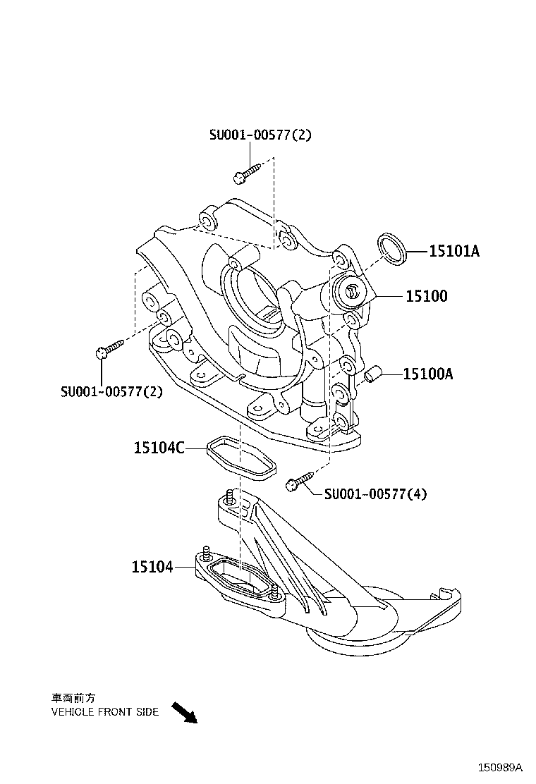 15104-0Q010 STRAINER SUB-ASSY, OIL product image