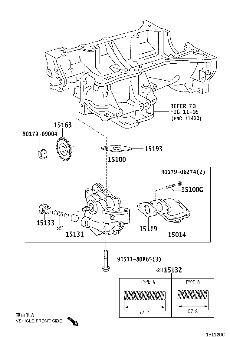 15133-0H030 PLUG, OIL PUMP RELIEF VALVE product image