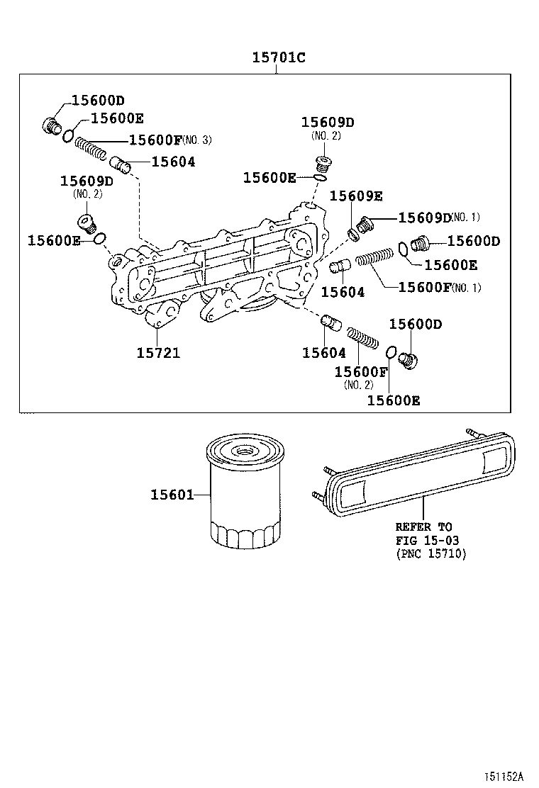 90033-01101 RING, O, NO.1(FOR OIL FILTER) product image