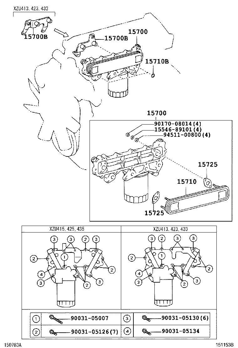 15725-78020 GASKET, OIL COOLER COVER product image