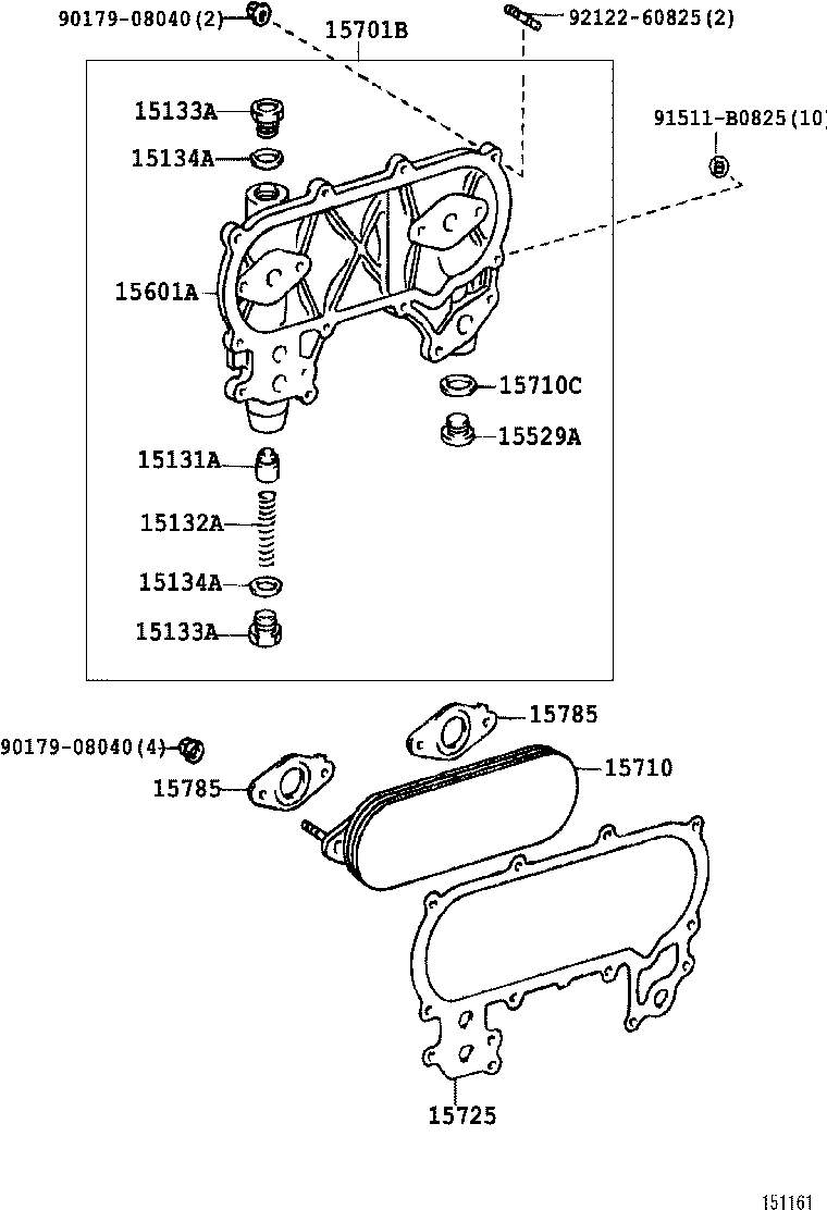 15710-66020 COOLER ASSY, OIL product image