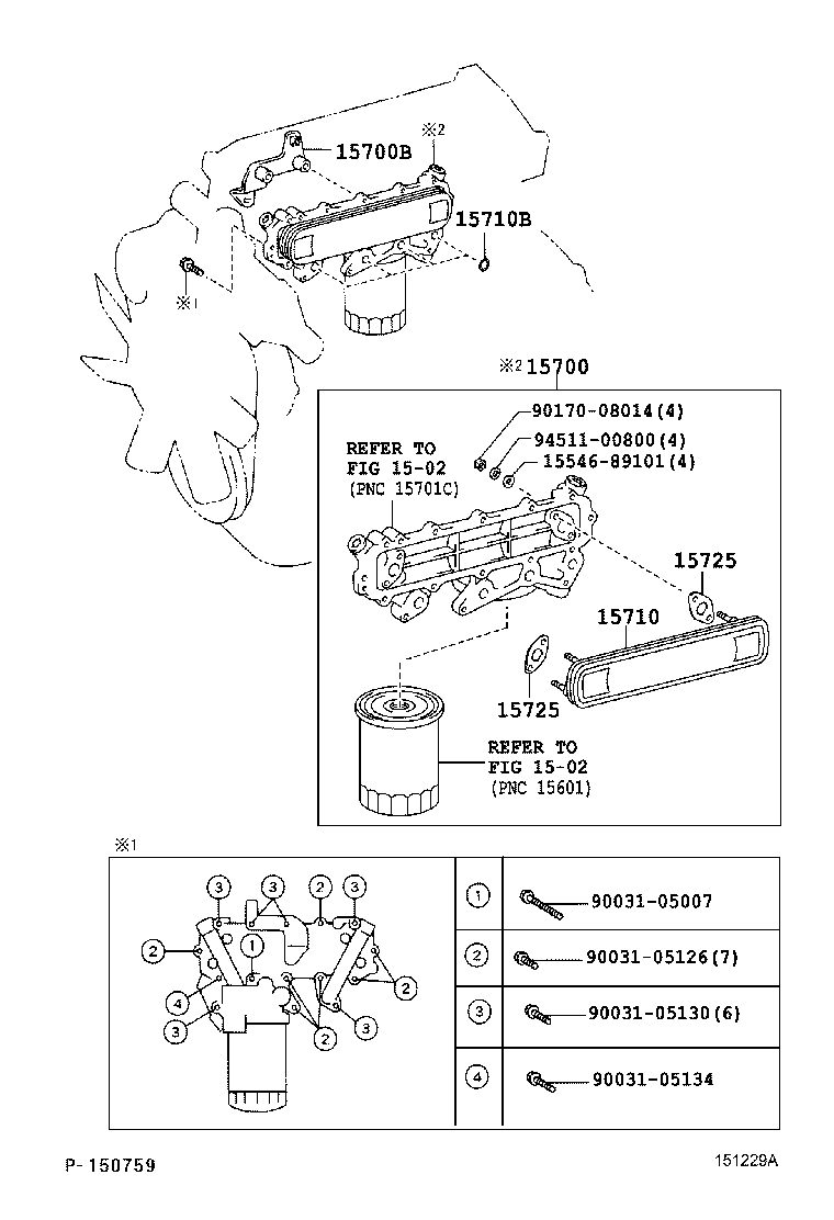 15710-17011 COOLER ASSY, OIL product image