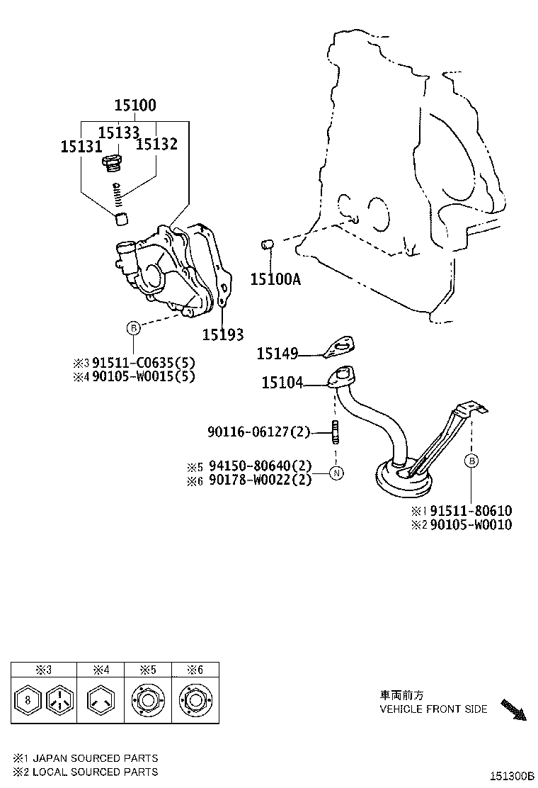 15100-37040 PUMP ASSY, OIL product image