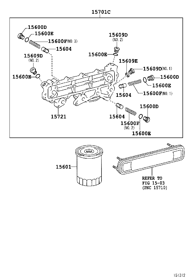 15613-89102 FILTER SUB-ASSY, OIL product image
