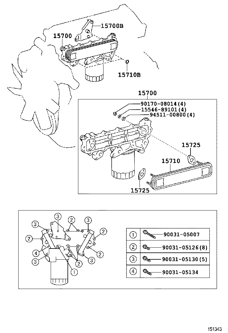 17138-78120 BRACKET(FOR OIL COOLER) product image