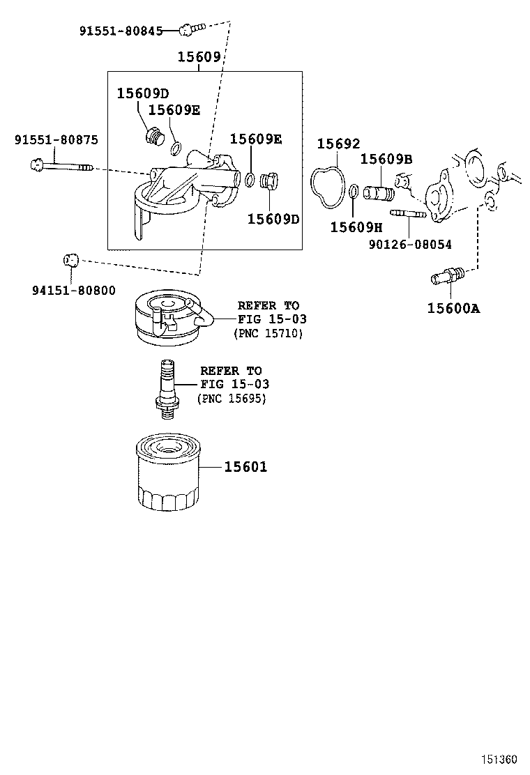 15721-17011 COVER, OIL COOLER product image