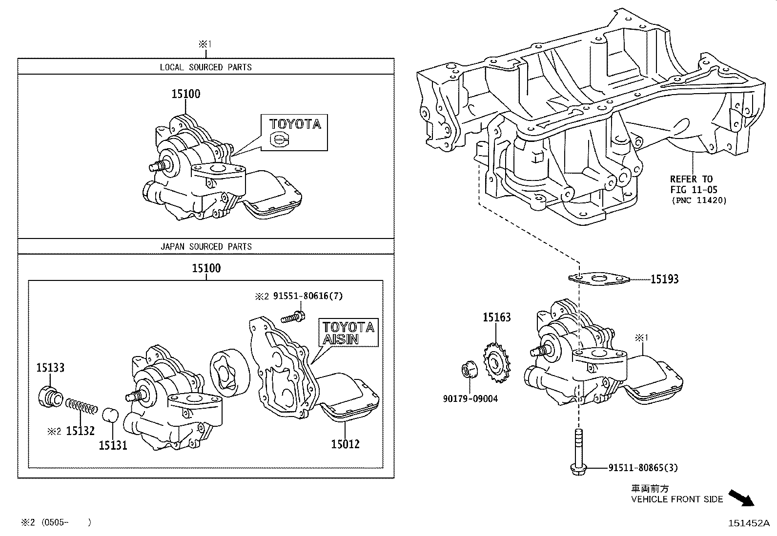 15100-0H040 PUMP ASSY, OIL product image