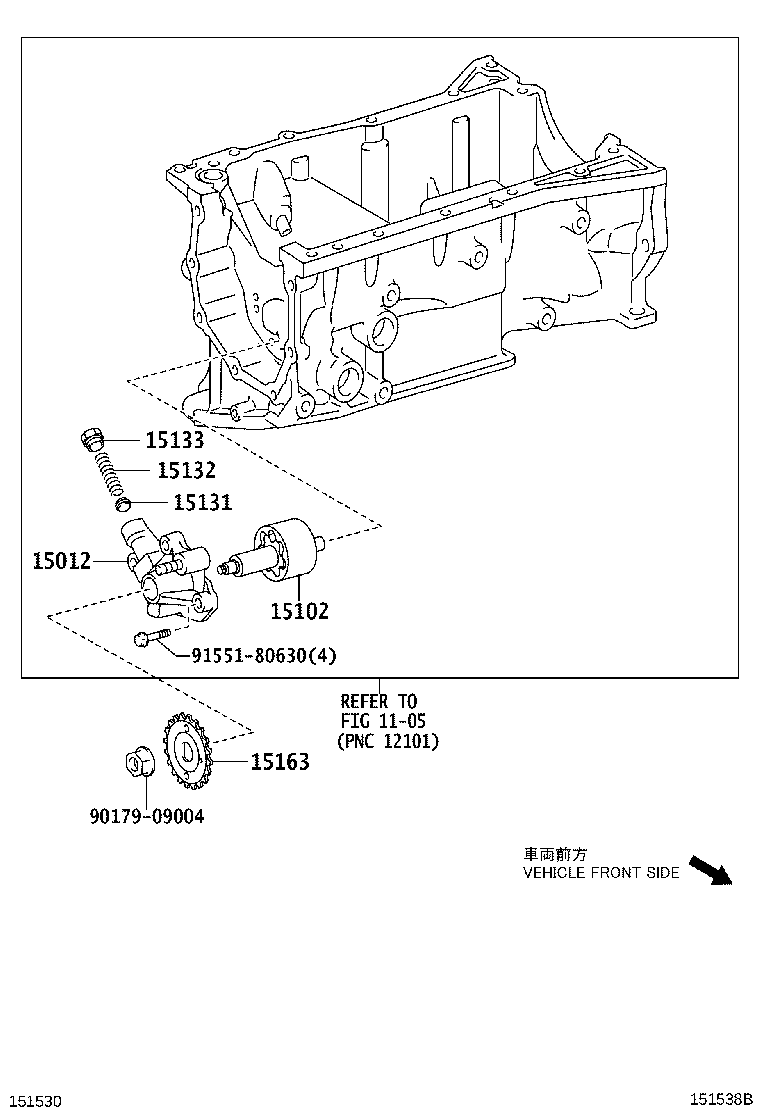 15102-33060 ROTOR SET, OIL PUMP product image