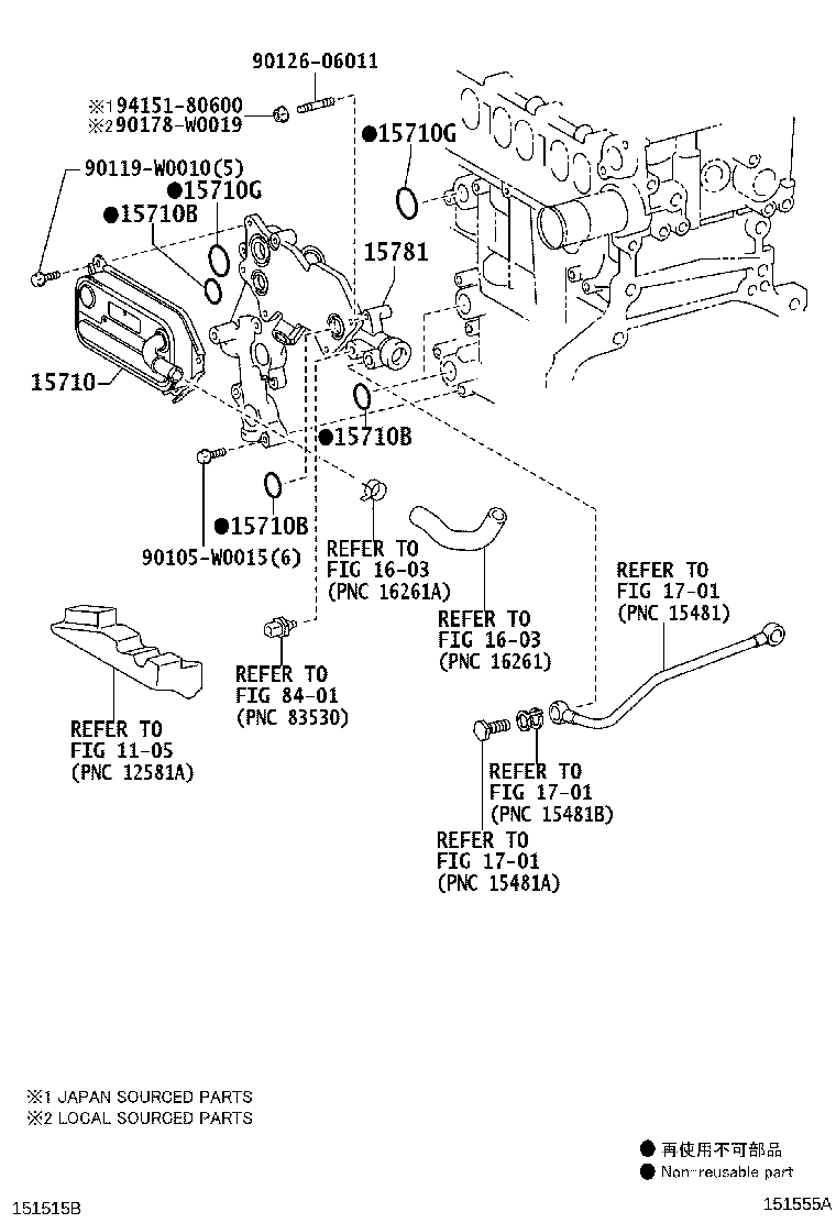 15710-0R011 COOLER ASSY, OIL product image