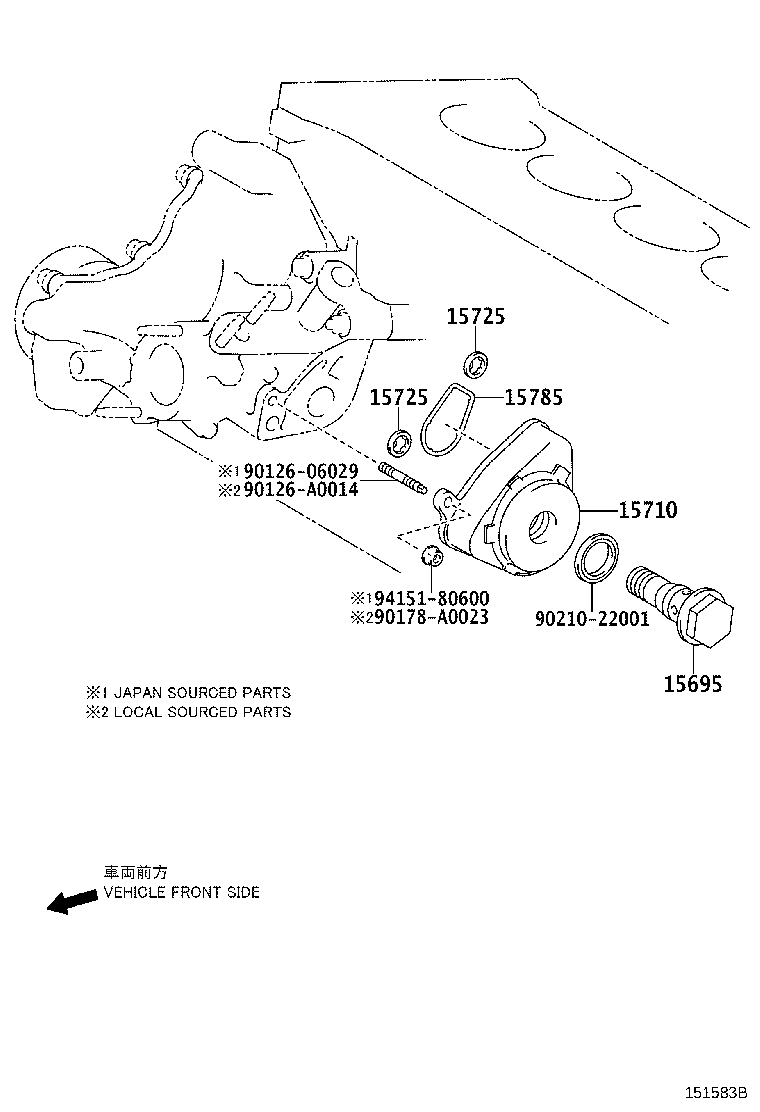 Toyota 15710-31021 COOLER ASSY, OIL