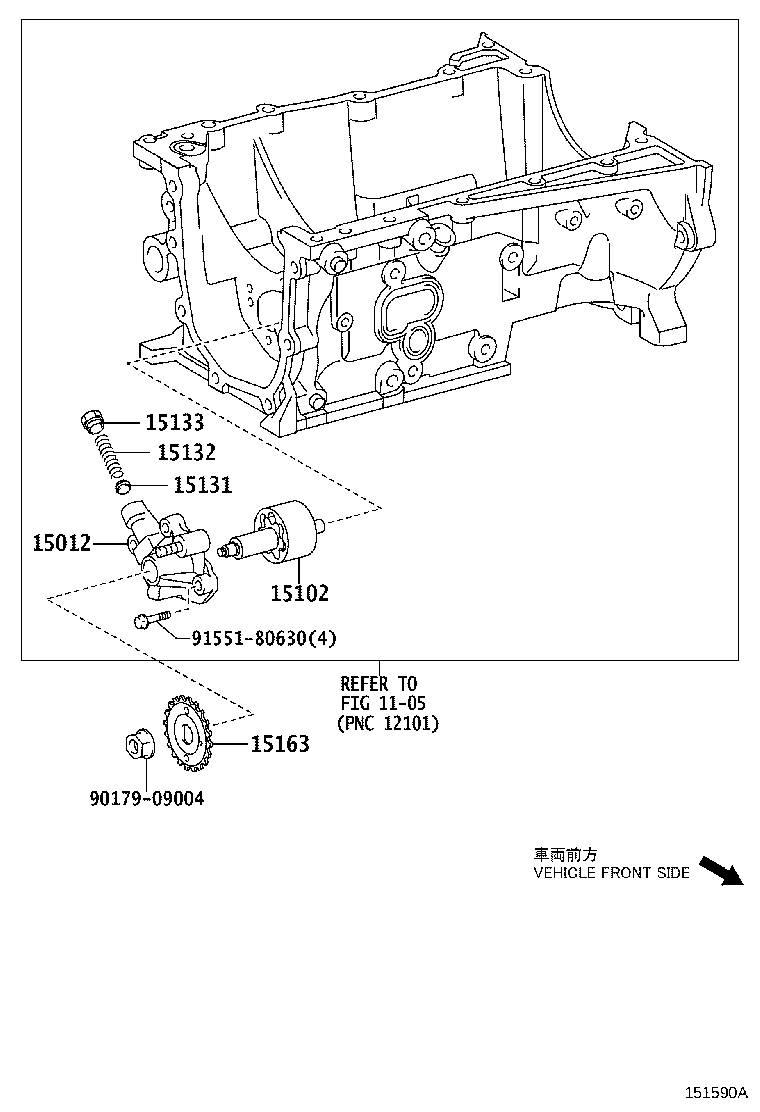 15100-37040 PUMP ASSY, OIL product image