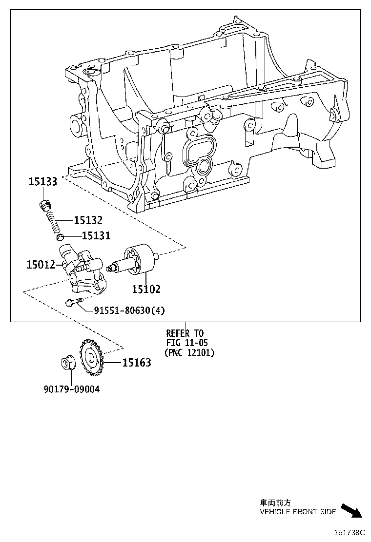 15133-0T070 PLUG, OIL PUMP RELIEF VALVE product image