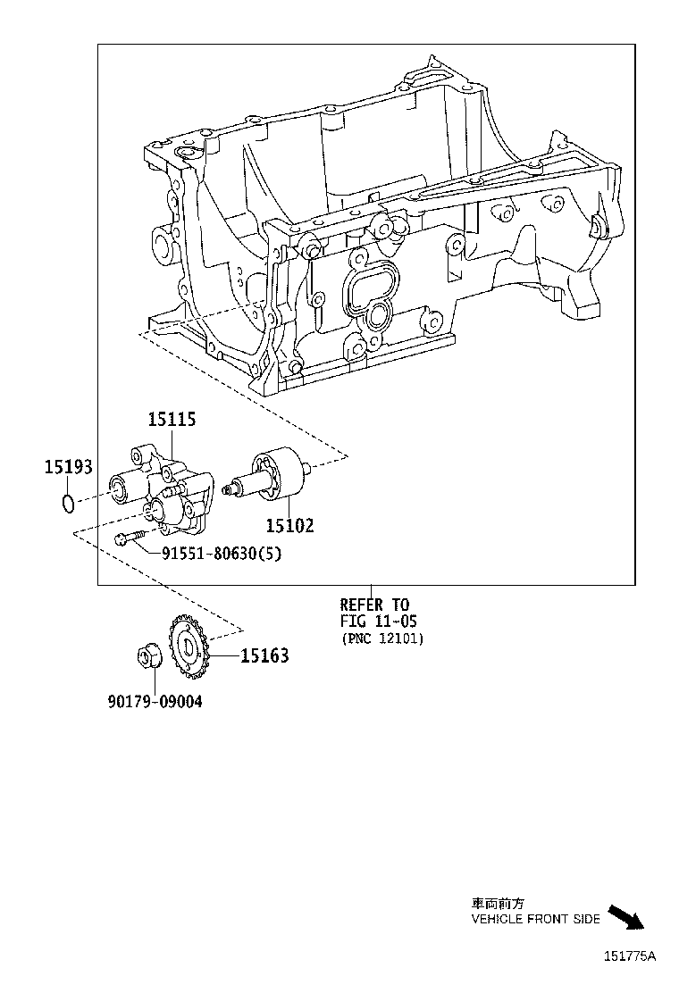 15102-0N010 ROTOR SET, OIL PUMP product image