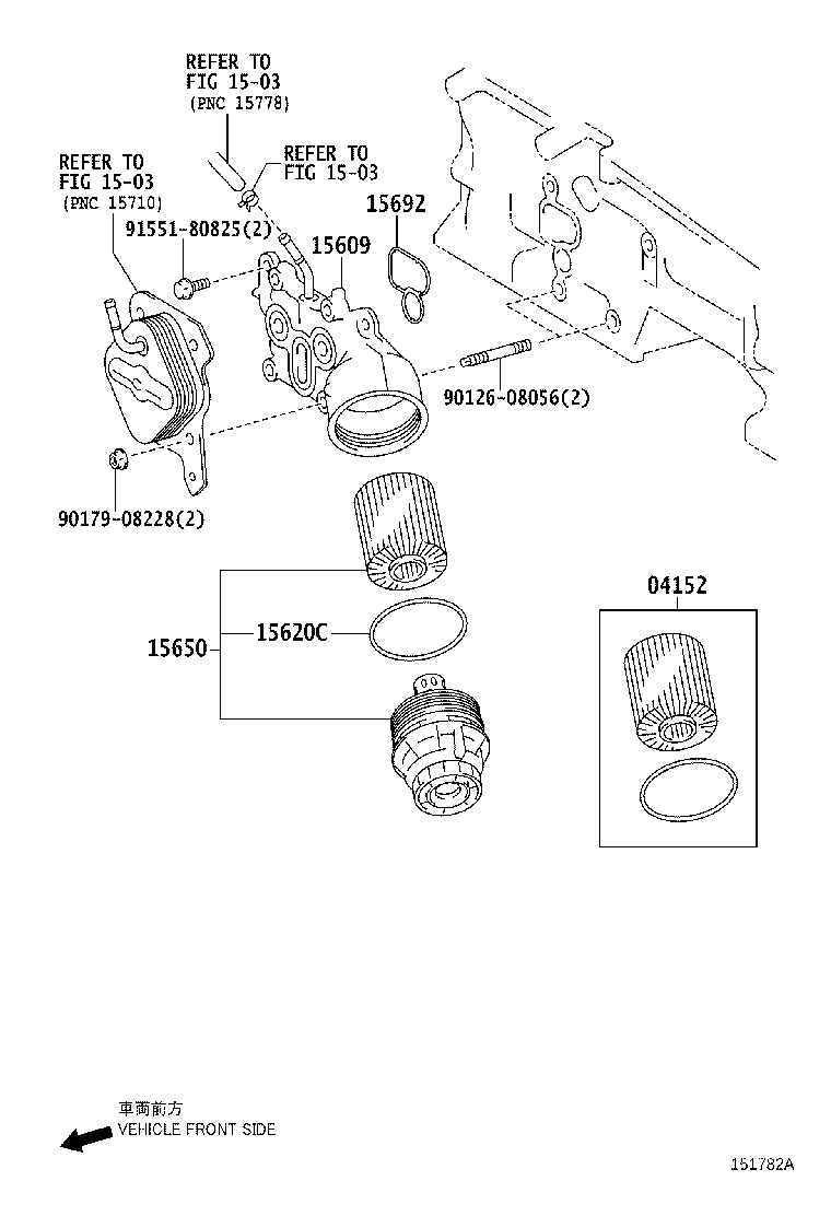 15692-33010 GASKET, OIL FILTER BRACKET product image