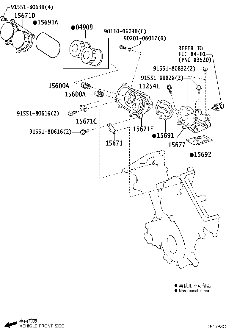 Toyota 15677-45010 BRACKET, OIL FILTER