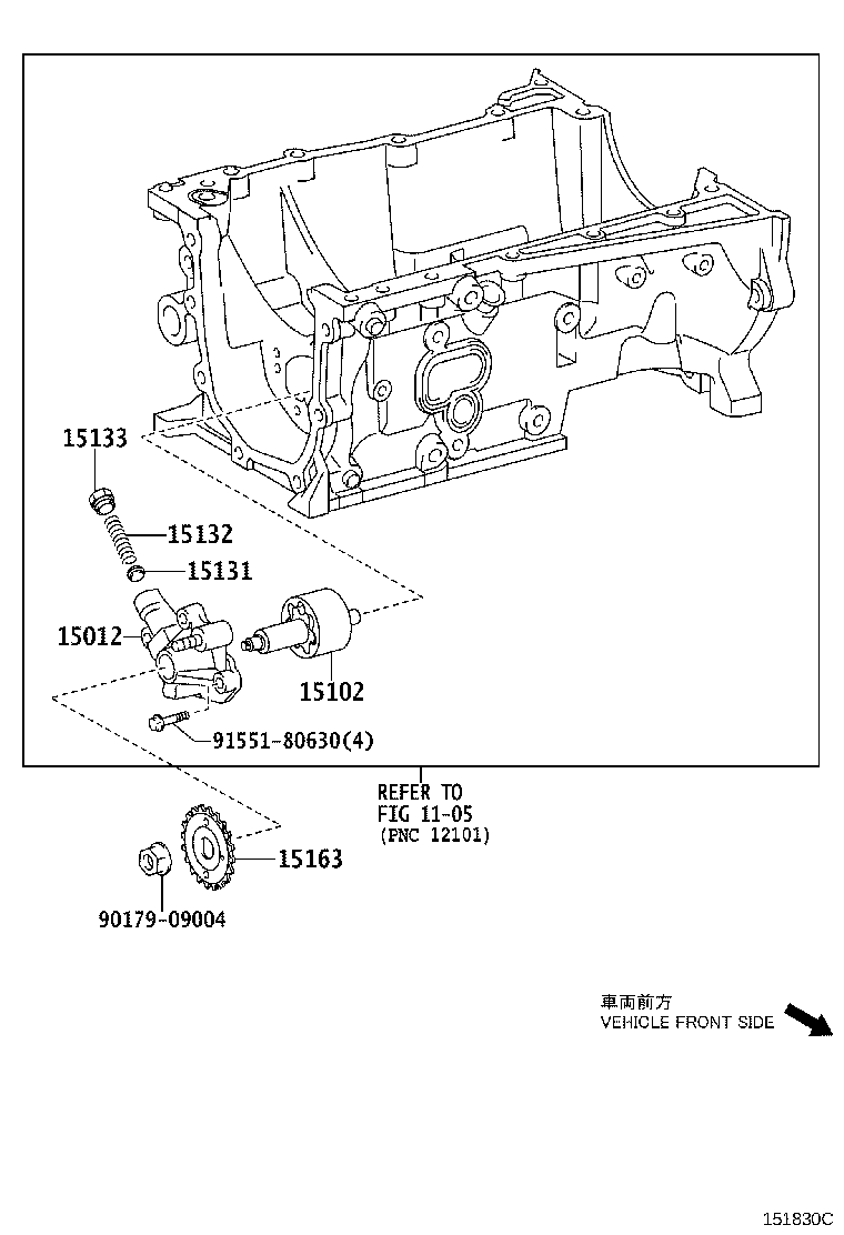 15104-47050 STRAINER SUB-ASSY, OIL product image