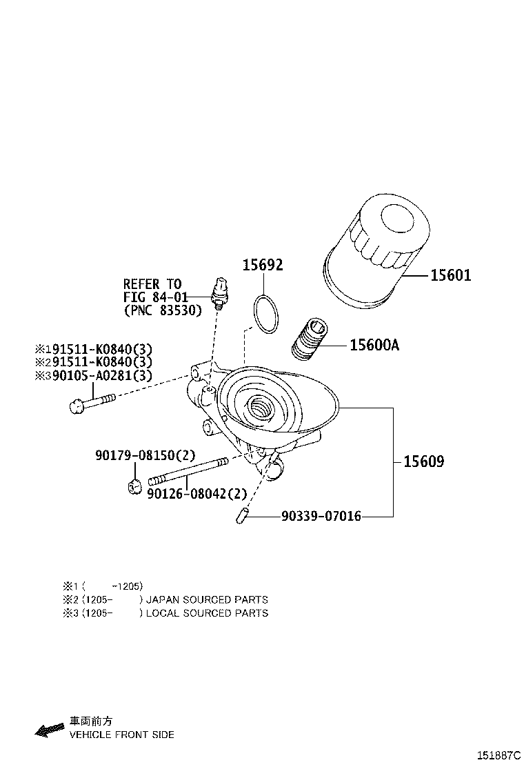 Toyota 15609-0P020 BRACKET SUB-ASSY, OIL FILTER