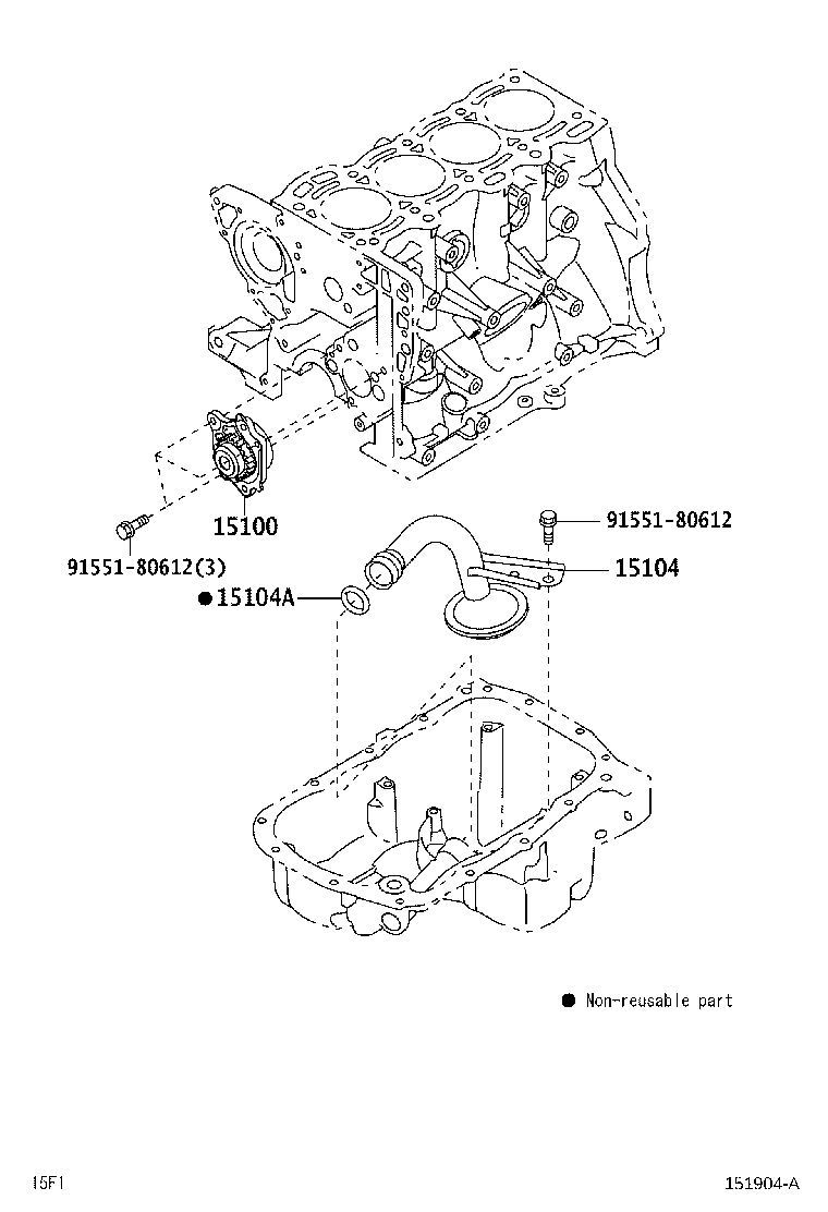 Toyota 15100-BZ070 PUMP ASSY, OIL