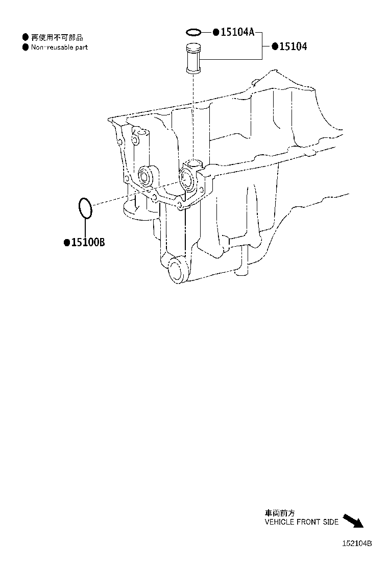 15104-0Y030 STRAINER SUB-ASSY, OIL product image