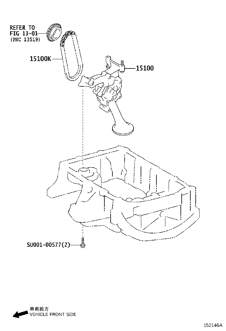 15104-0Q030 STRAINER SUB-ASSY, OIL product image