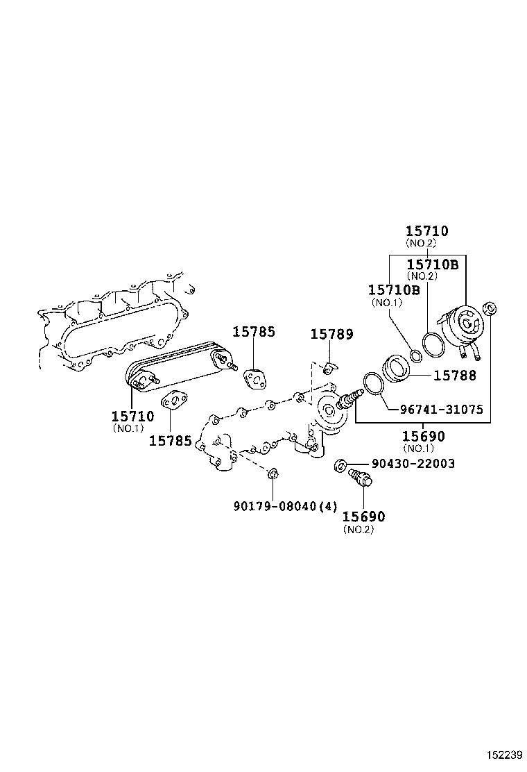 15788-17010 SPACER, OIL COOLER product image
