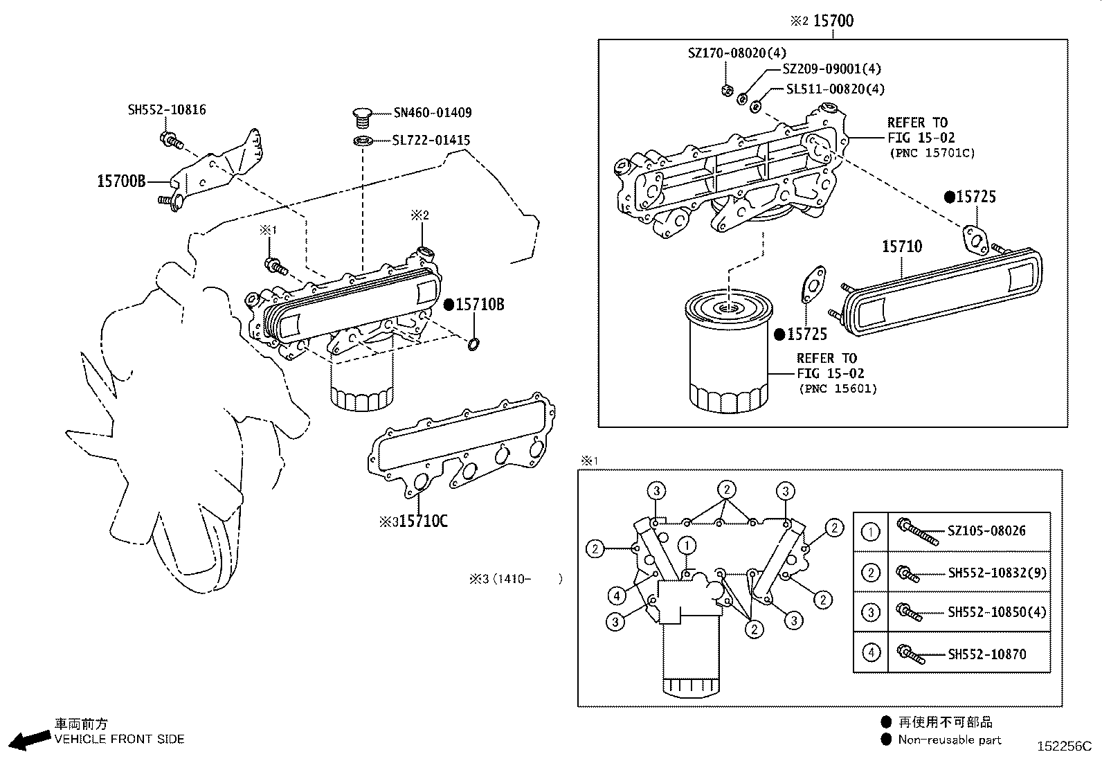 15710-31050 COOLER ASSY, OIL product image