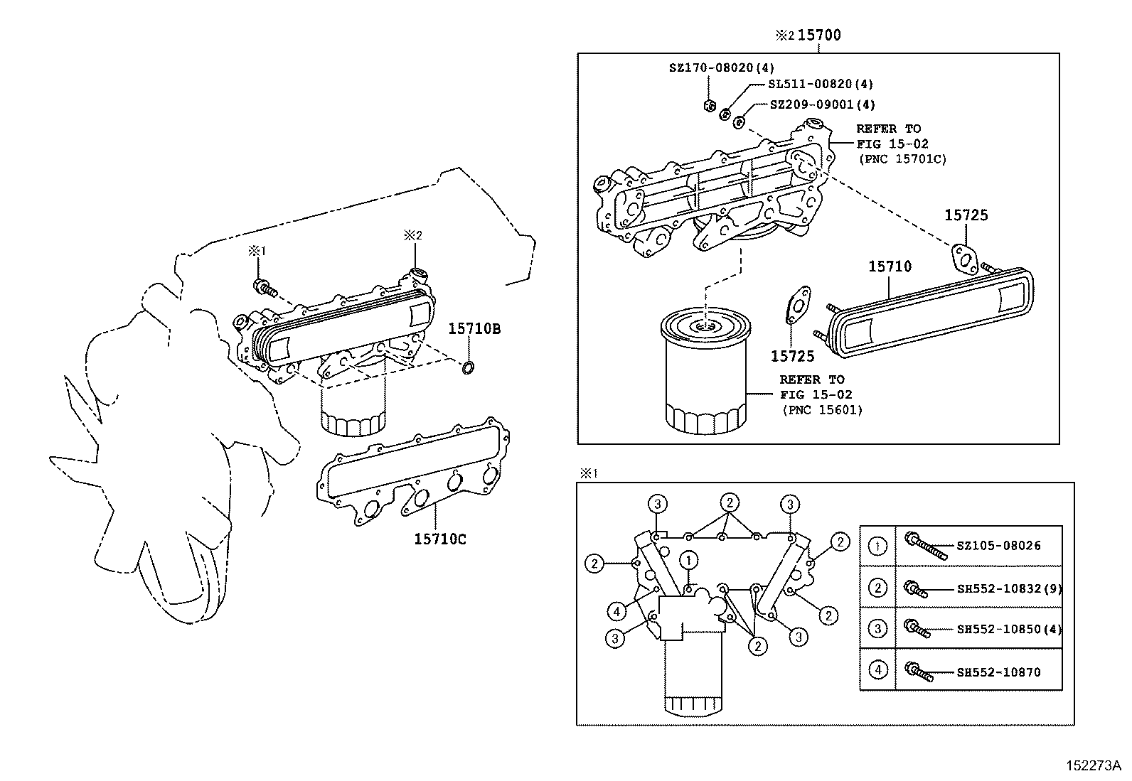15710-17011 COOLER ASSY, OIL product image