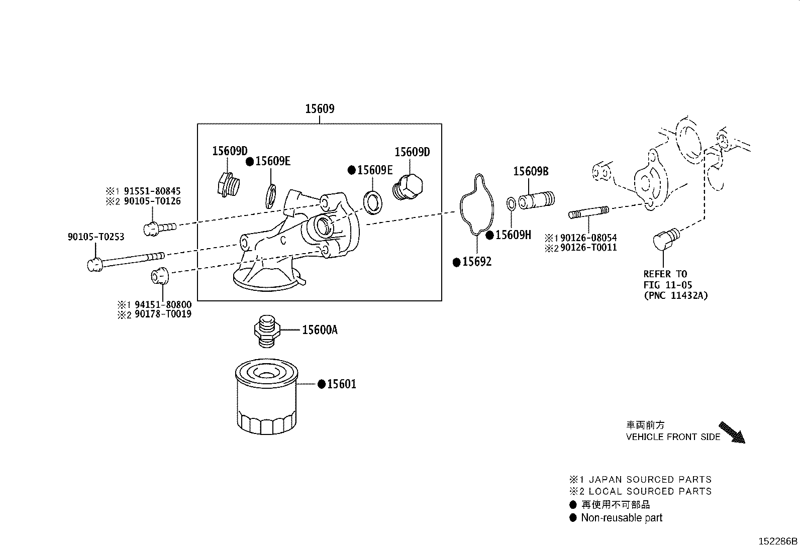 15609-0C080 BRACKET SUB-ASSY, OIL FILTER product image