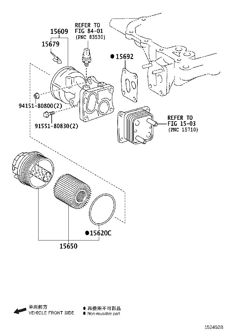 15609-31060 BRACKET SUB-ASSY, OIL FILTER product image