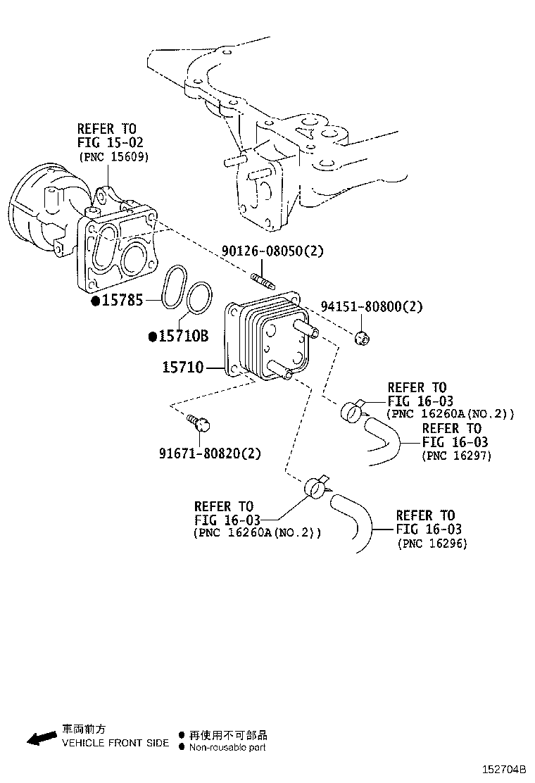 15710-31080 COOLER ASSY, OIL product image