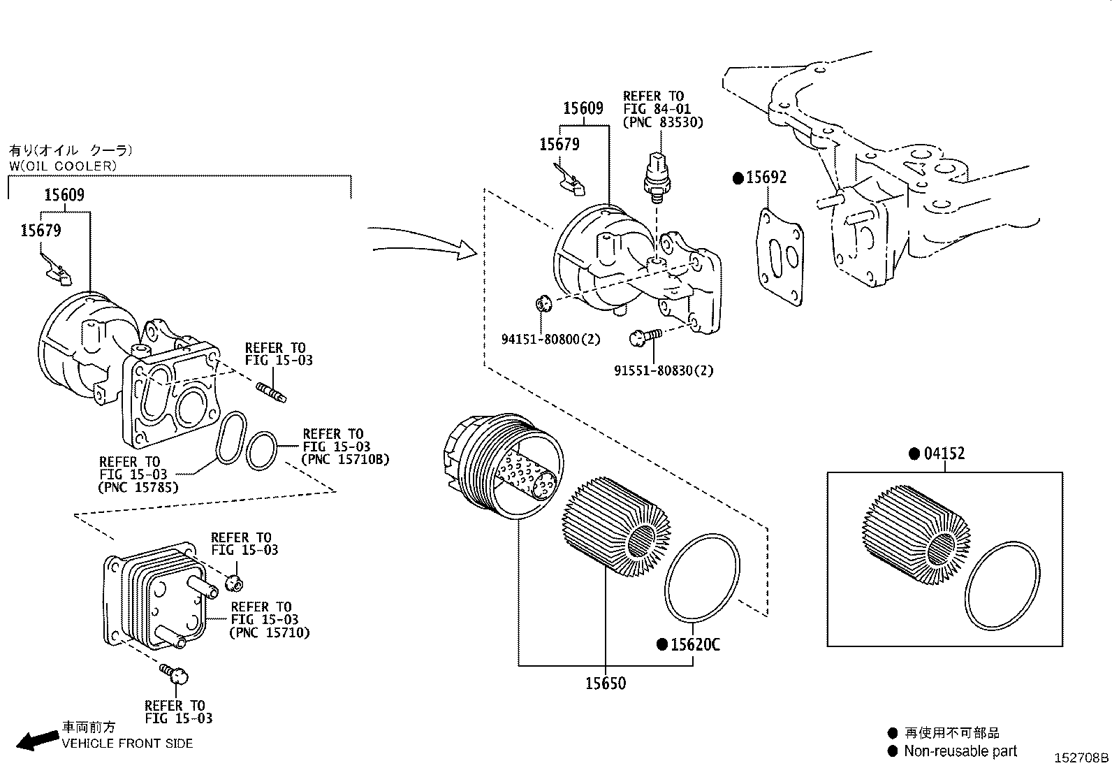 15671-70040 BRACKET, OIL FILTER product image