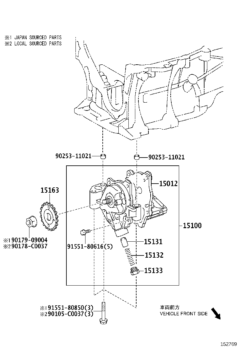 15100-21032 PUMP ASSY, OIL product image