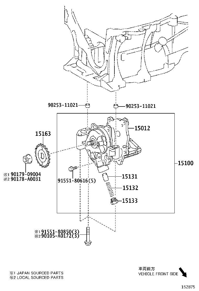 15100-0T050 PUMP ASSY, OIL product image