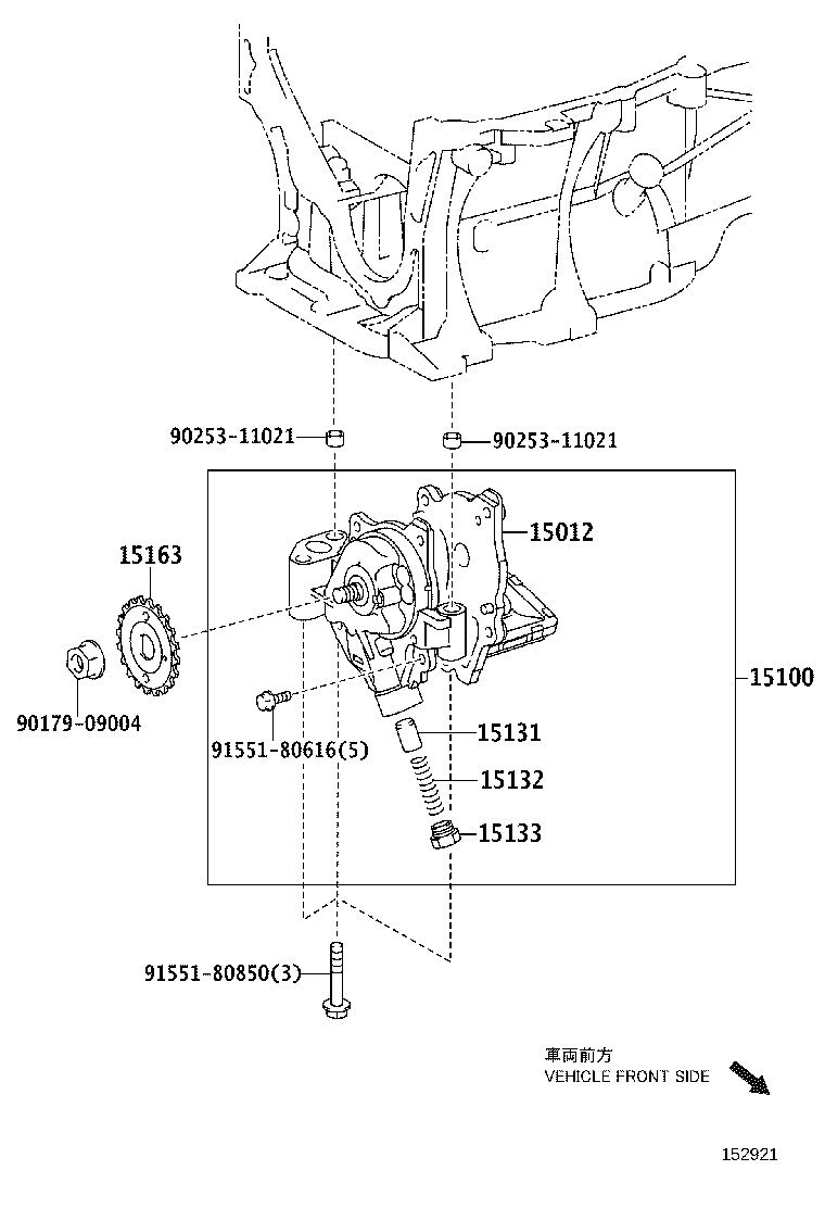 15100-37040 PUMP ASSY, OIL product image