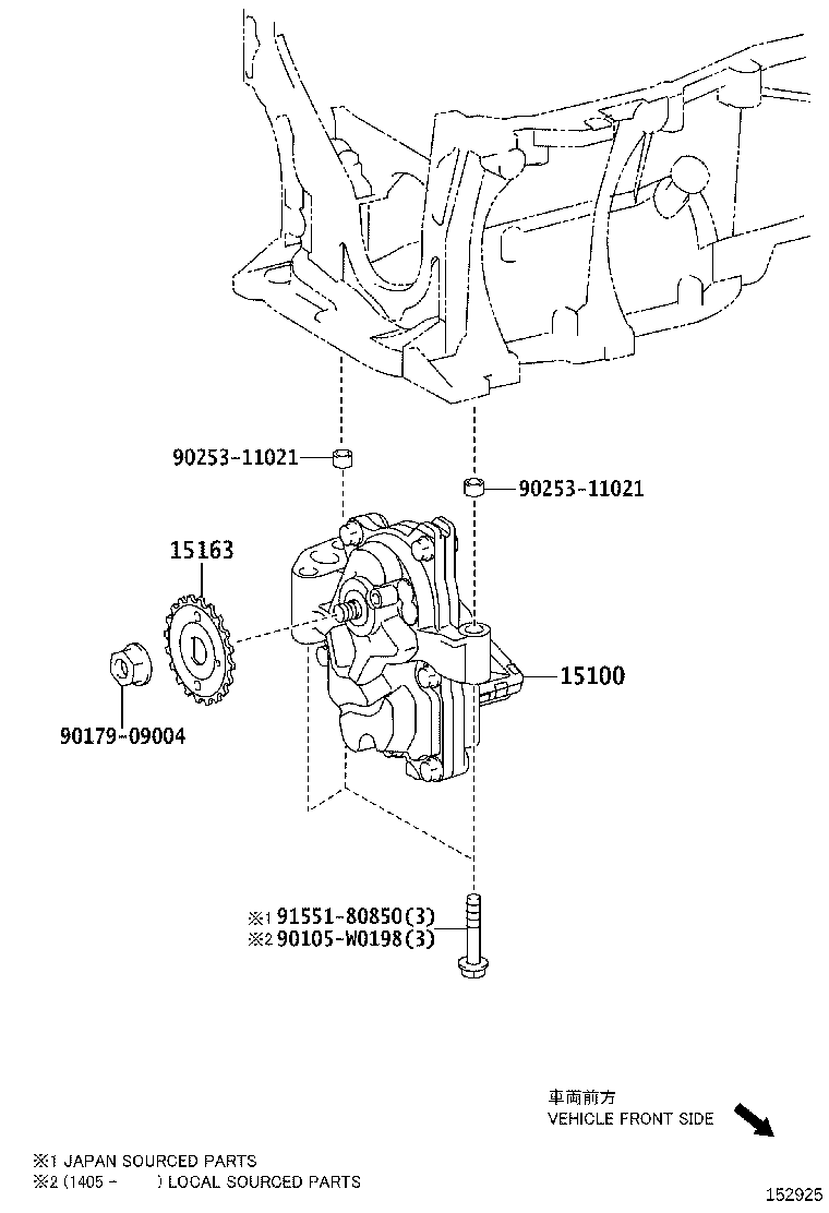 15100-0T060 PUMP ASSY, OIL product image