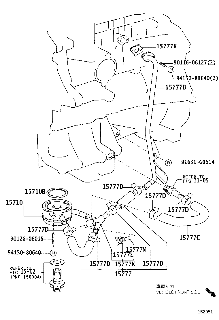 16258-28021 GASKET(FOR OIL COOLER PIPE UNION BOLT) product image