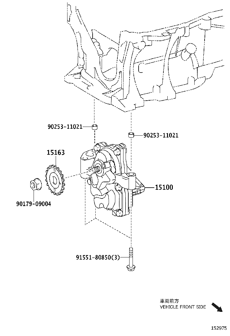 15104-0V020 STRAINER SUB-ASSY, OIL product image