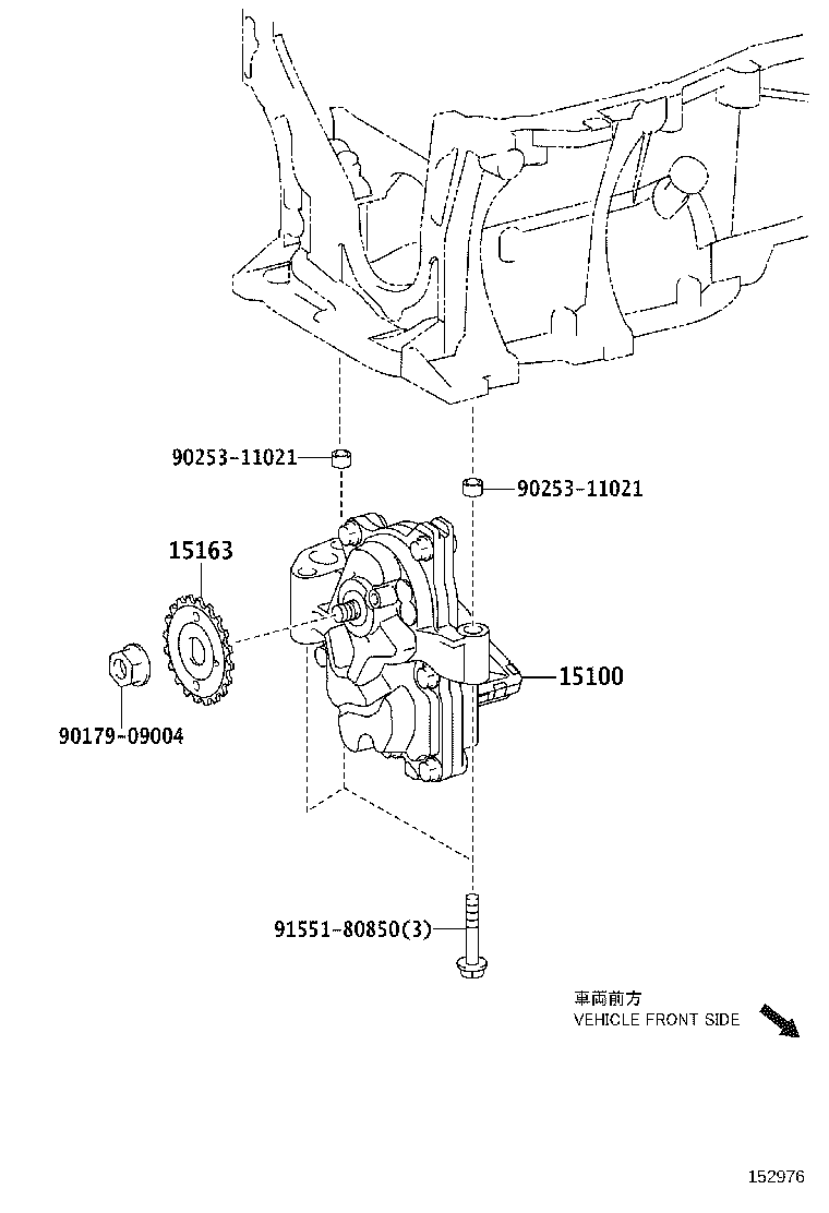 15104-36030 STRAINER SUB-ASSY, OIL product image
