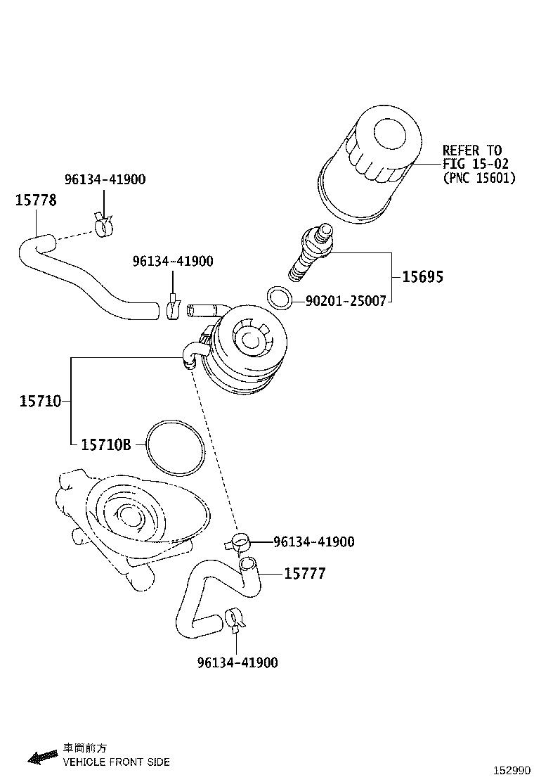 15710-0P020 COOLER ASSY, OIL product image