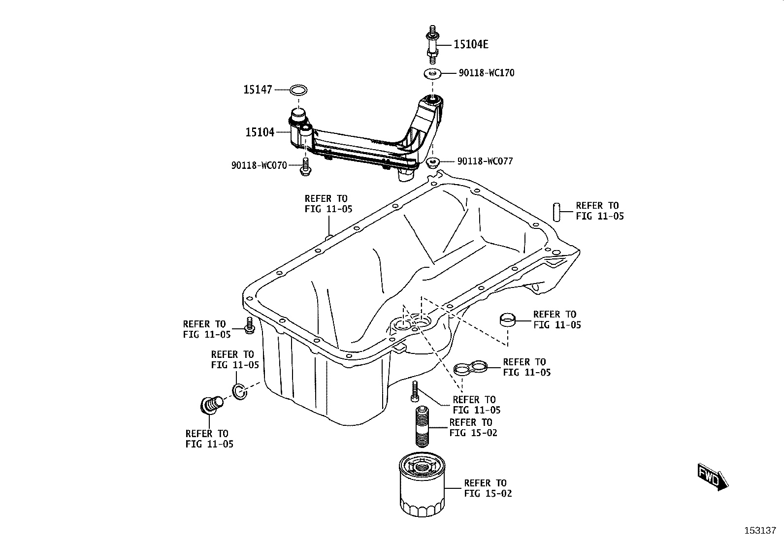 15104-WC001 STRAINER SUB-ASSY, OIL product image