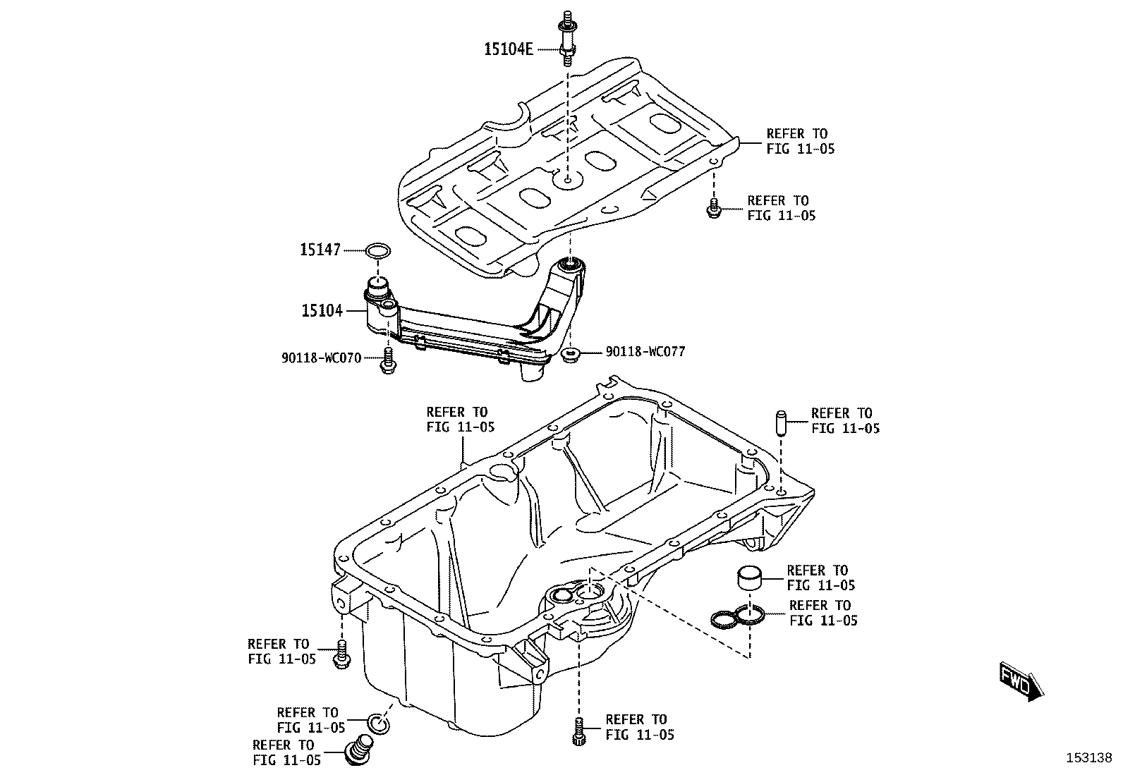 15104-WC001 STRAINER SUB-ASSY, OIL product image